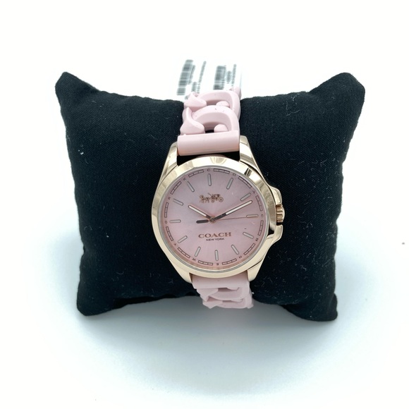 NWT COACH PINK LIBBY WATCH 34MM - Picture 5 of 9
